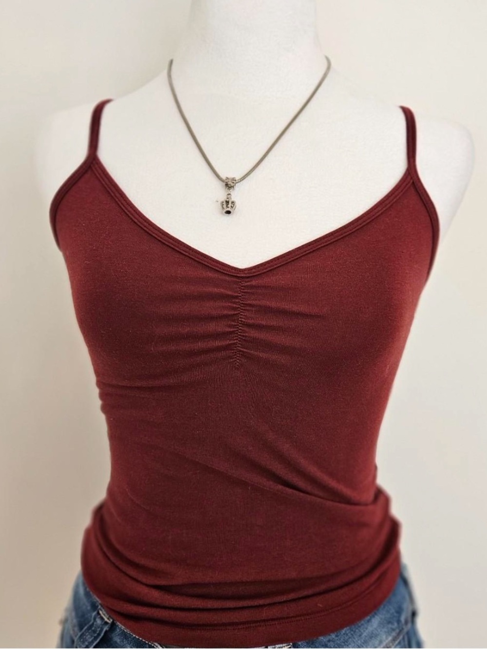 moving sale 💕 - brandy melville red cami/tank top one size